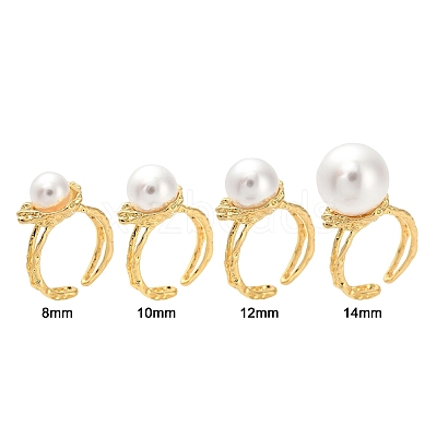 Brass Cup Peg Open Cuff Ring Settings KK-G518-10G-03-1