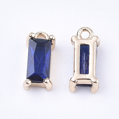 Transparent Glass Charms X-GLAA-T007-13A-1