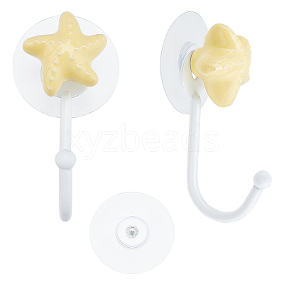 Porcelain Decorative Hook Hangers HJEW-NB0001-65-1