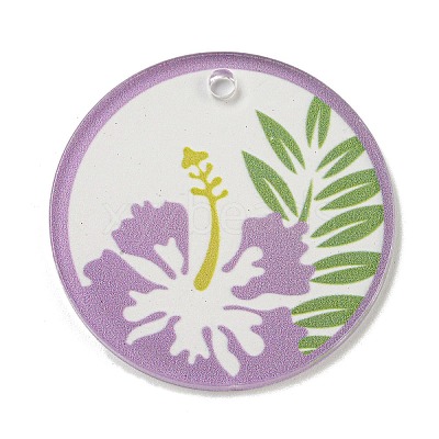 Opaque Acrylic Pendants BACR-C001-01D-1