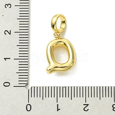 Rack Plating Brass with ABS Plastic Pearl European Dangle Charms KK-G501-02Q-G-1