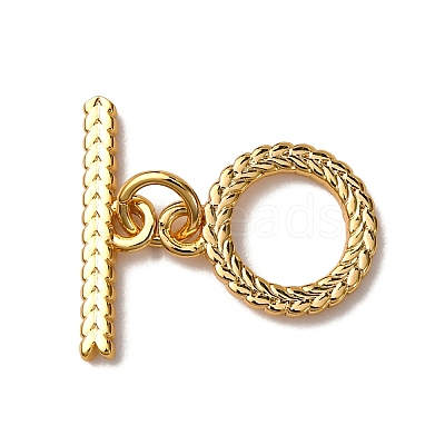 Brass Toggle Clasps KK-Z121-17G-1