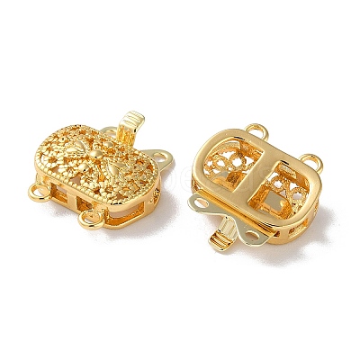 Brass Box Clasps KK-F867-38G-1