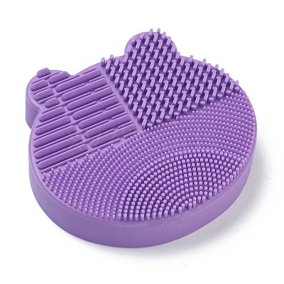 Silicone Makeup Cleaning Brush Scrubber Mat Portable Washing Tool MRMJ-H002-01A-1