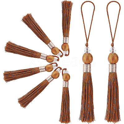 8Pcs Polyester Tassel Pendant Decorations HJEW-GF0001-23C-1