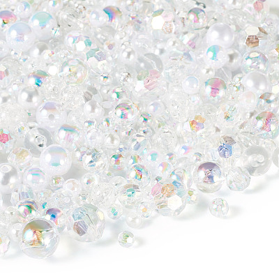 Transparent & Opaque Acrylic Bead LS-OACR-TAC0002-08E-1