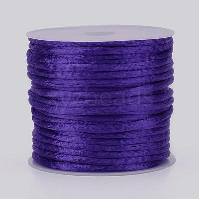 Nylon Satin Rattail Cords NWIR-L006-2mm-08-1