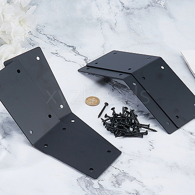 6Pcs Iron Angle Brackets FIND-FH0018-02-1