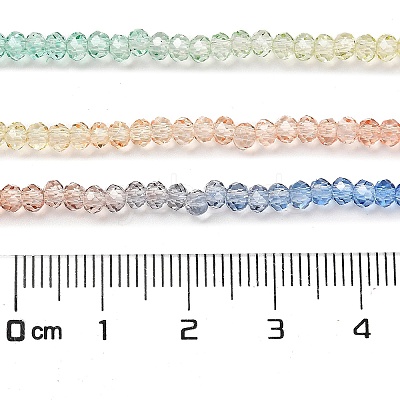 Transparent Painted Glass Beads Strands LS-DGLA-A034-T1mm-A02-1