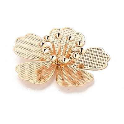 Rack Plating Brass Rhinestone Settings KK-H454-02KCG-1