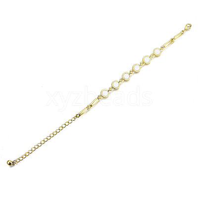 Electroplated Alloy Link Bracelets BJEW-T012-010-RS-1