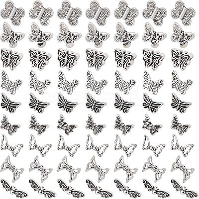 Tibetan Style Alloy Beads TIBE-NB0001-10AS-1