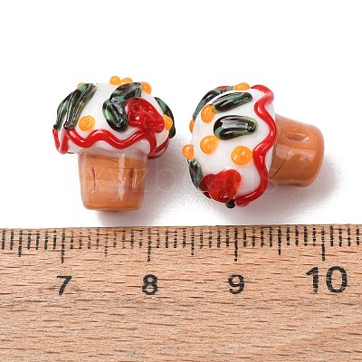 Handmade Bumpy Lampwork Beads LA-CBAE4A5-02A-1