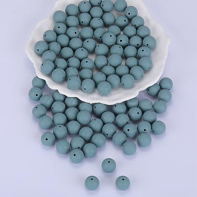 Round Silicone Focal Beads SI-JX0046A-103-1