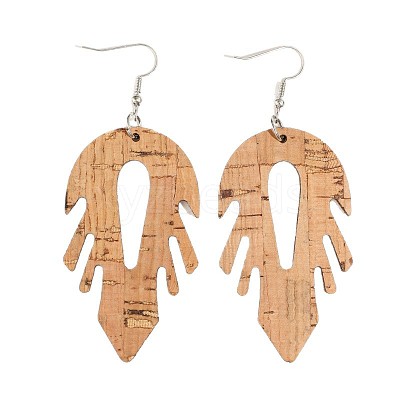 Bohemian Wood & Zinc Alloy Dangle Earrings WG7F193-01-1
