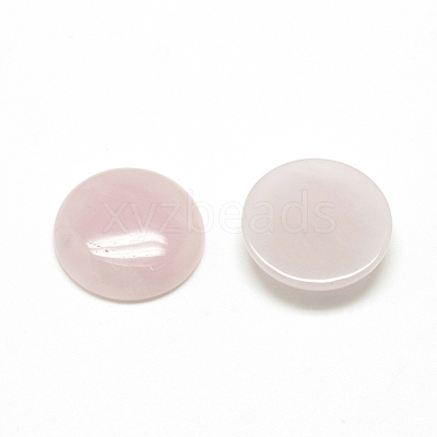 Natural Rose Quartz Cabochons X-G-R416-10mm-48-1