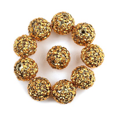 10Pcs Opaque Acrylic Beads OACR-YW0003-35N-1