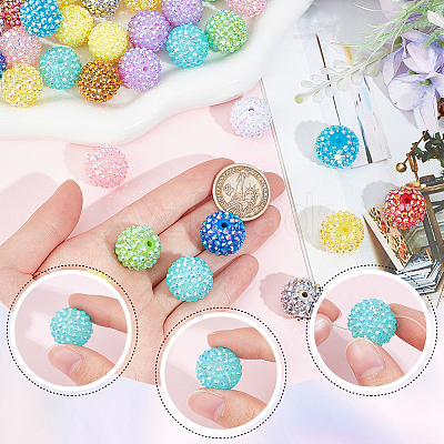 48pcs 12 style DIY Beads Kits MACR-SC0001-17-1