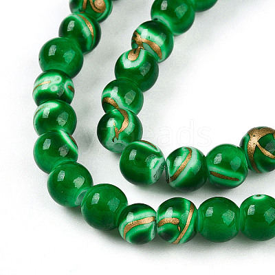 Baking Paint Glass Beads X1-DGLA-N010-6mm-04-1