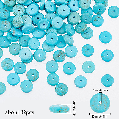 1 Strand Natural Howlite Beads Strands TURQ-SC0001-24-1