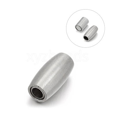 Wholesale 304 Stainless Steel Magnetic Clasps with Glue-in Ends 