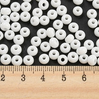 Imitation Jade 3/0 Glass Seed Beads SEED-Z001-A-B01-1