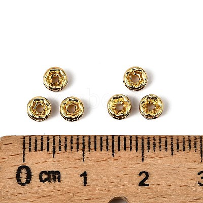 Brass Grade A Rhinestone Spacer Beads RSB034NF-05G-1