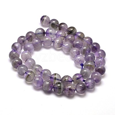 Natural Amethyst Round Bead Strands X-G-I168-08-6mm-1