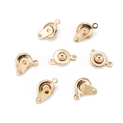201 Stainless Steel Snap Clasps STAS-I137-06G-1