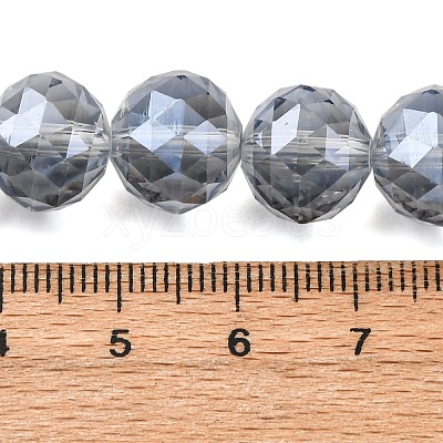 Transparent Electroplate Glass Beads Strands EGLA-N002-34D-F03-1