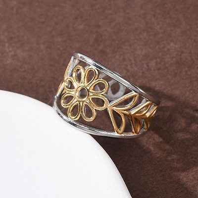 304 Stainless Steel Cuff Open Rings RJEW-P181-02E-A-1