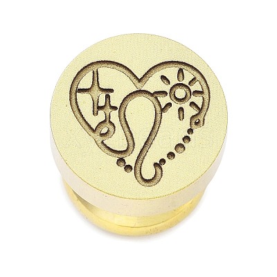 Constellation Golden Tone Wax Seal Brass Stamp Heads LS-STAM-P002-02G-07-1