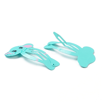 Cute Spray Painted Iron Snap Hair Clips PHAR-L006-A01-1
