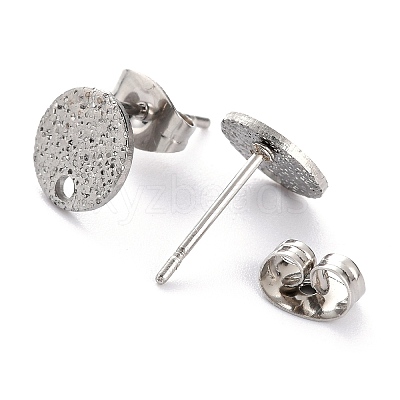 Non-Tarnish 304 Stainless Steel Stud Earring Findings STAS-O144-01A-P-1