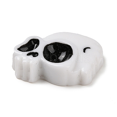 Skull Halloween Opaque Resin Decoden Cabochons RESI-R446-01K-1