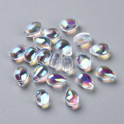 Transparent Glass Beads X-GGLA-M004-05A-1