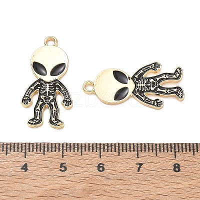 Skull Alloy Enamel Pendants AL-CBAD3B4-04G-02-1
