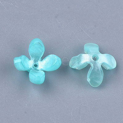 Cellulose Acetate(Resin) Bead Caps X-KK-S161-05F-1