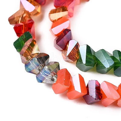Electroplate Glass Beads Strands X-GLAA-T023-A17-01-1
