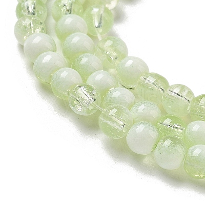 Crackle Glass Beads Strands GLAA-U001-4mm-09-1