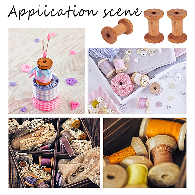 Wooden Empty Spools for Wire TOOL-WH0125-86-1