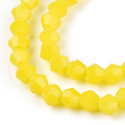 Opaque Solid Color Imitation Jade Glass Beads Strands EGLA-A039-P2mm-D05-1