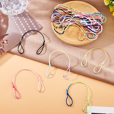 30Pcs 10 Colors Nylon Thread Cord Bracelets Making BJEW-TAC0039-1