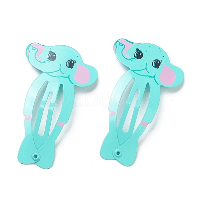 Cute Spray Painted Iron Snap Hair Clips PHAR-L006-A01-1