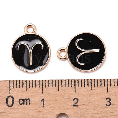 Alloy Enamel Pendants ENAM-S124-01B-08A-1