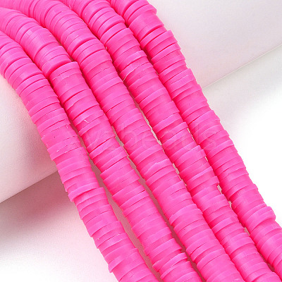 Handmade Polymer Clay Beads X-CLAY-R067-6.0mm-31-1
