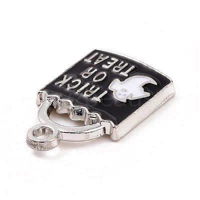 Halloween Alloy Enamel Pendants ENAM-M055-12P-1