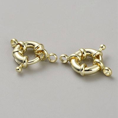 Brass Spring Ring Clasps KK-WH20010-003B-G-1