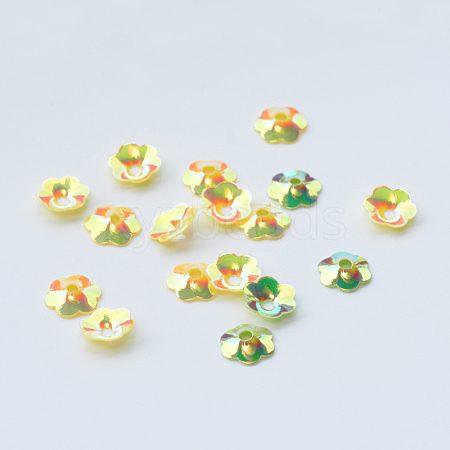 Ornament Accessories Disc Plastic Paillette Beads PVC-R013-8mm-0520-1