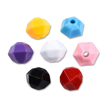 Opaque Acrylic Beads SACR-N017-03-1